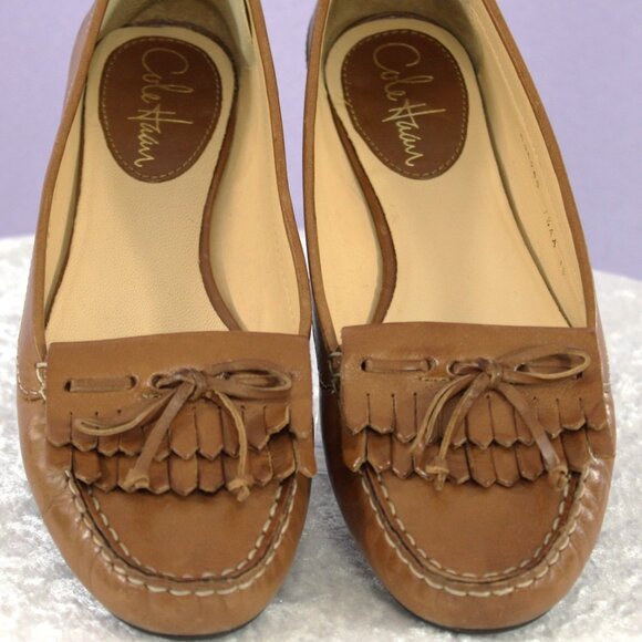 Cole Haan Kilty Driver Loafers – Saddle Tan Leather – Women’s Size 7.5 AA - Picture 1 of 8